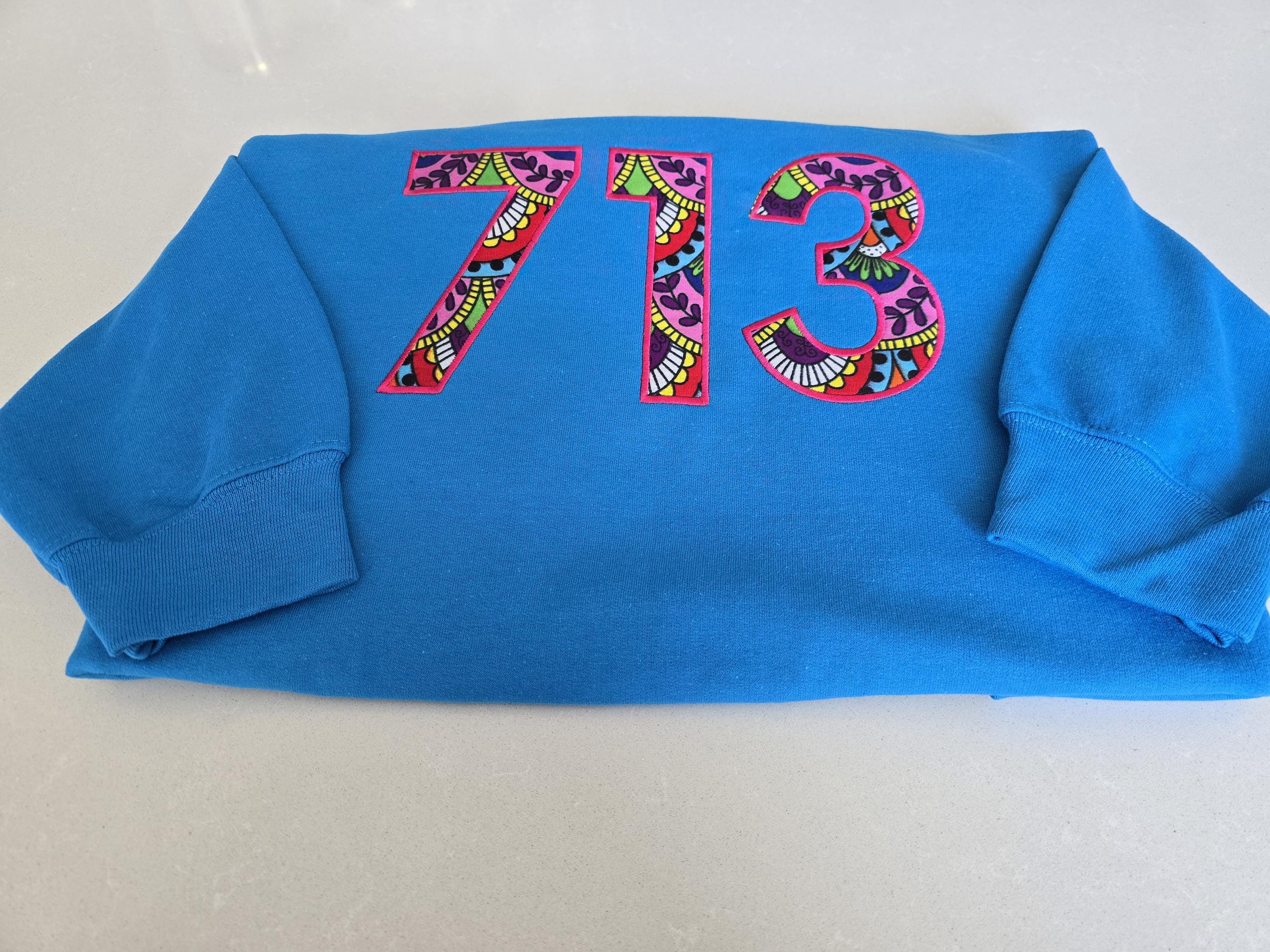 Custom Area Code Embroidered Sweatshirt, Personalized City Pride Shirt, Gift for Him/Her