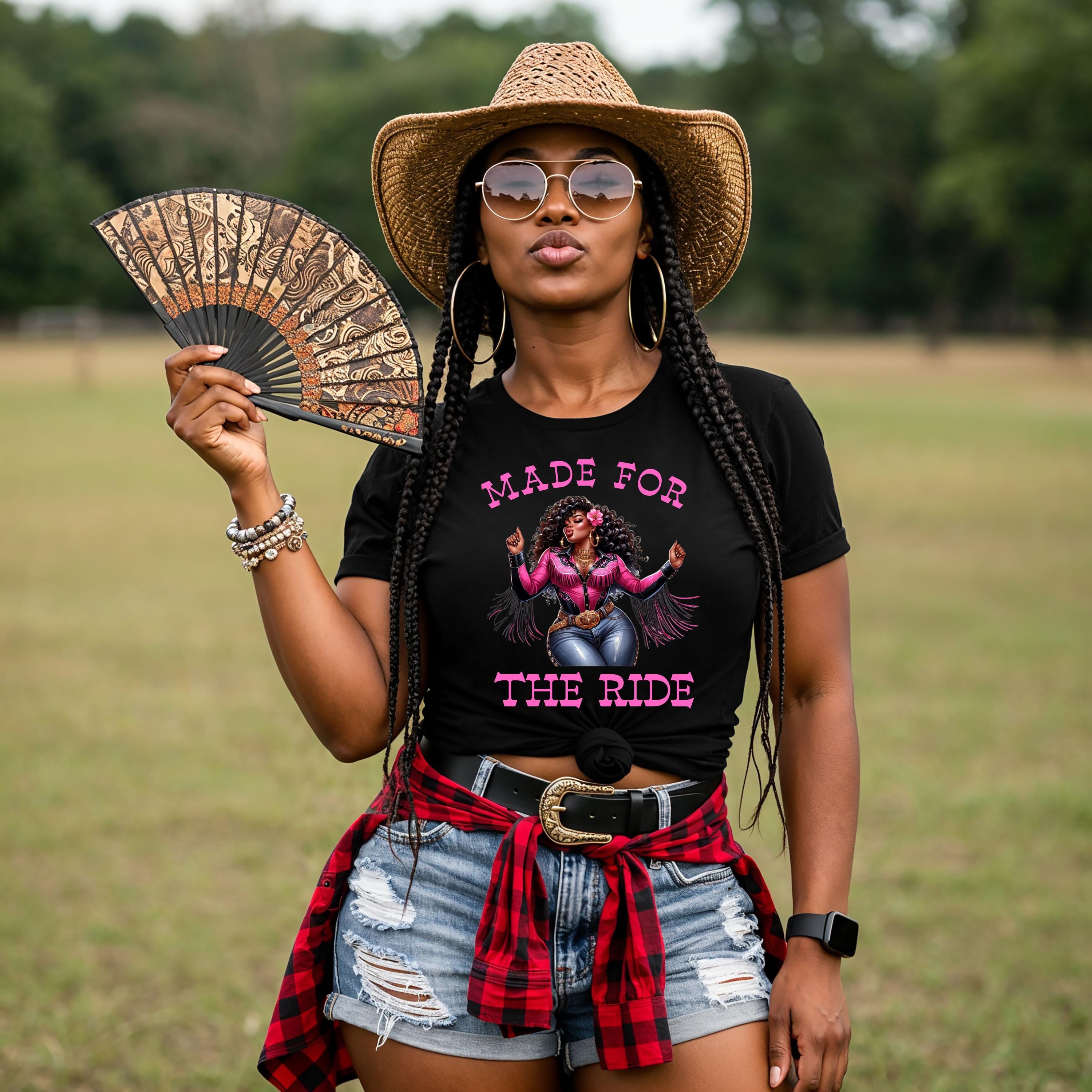 Black Cowgirl T-Shirt, TikTok Line Dance, Trail Ride Shirt, Where Them Fans At, Cute Cowgirl Shirt For Rodeo, Riding Club Shirt