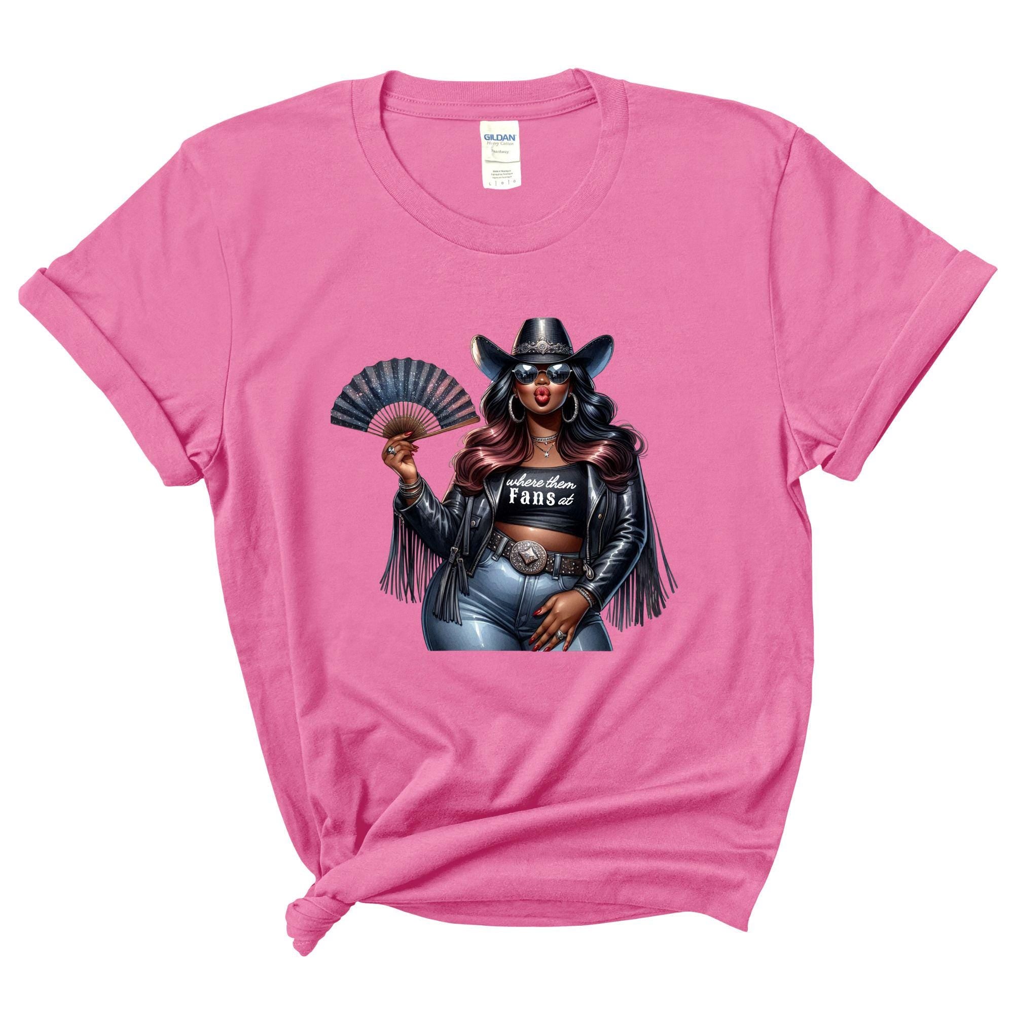 Where Them Fans At, Boots On The Ground Black Cowgirl T-Shirt, Trail Ride Rodeo Apparel, TikTok Dance Trend, Southern Cowgirl Fashion