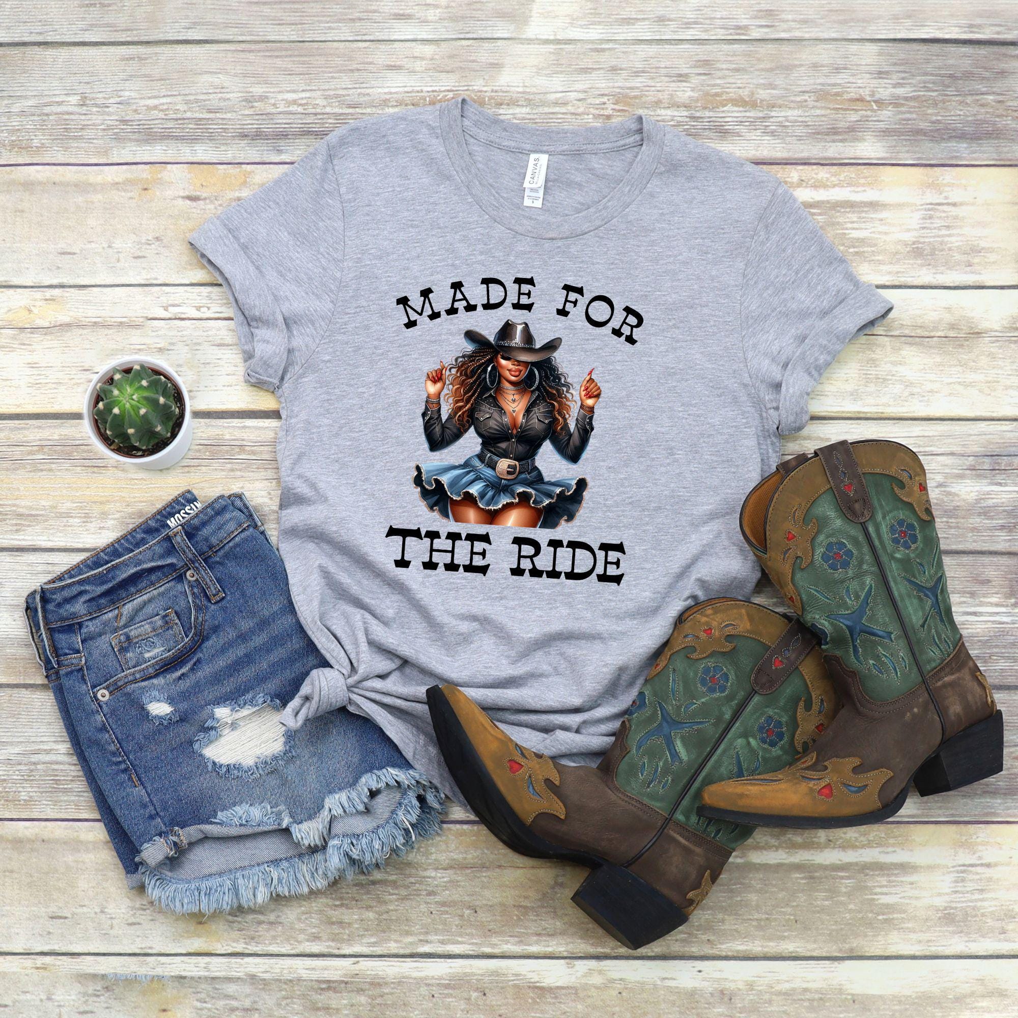 Black Cowgirl T-Shirt, TikTok Line Dance, Trail Ride Shirt, Where Them Fans At, Cute Cowgirl Shirt For Rodeo, Riding Club Shirt