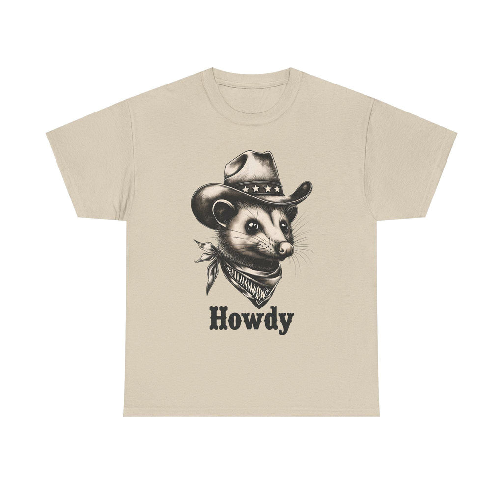 Cowboy Possum T-Shirt, Funny Country Western Shirt, Cute Rodeo Critter Tee, Howdy Graphic Tee, Southern Humor Animal Shirt