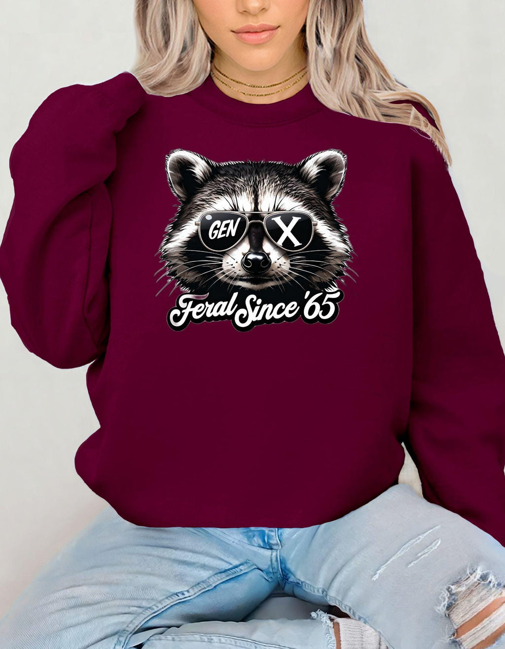 Gen X Birthday, Sweatshirt For Men and Women Born in the 60s and 70s, Funny Nostalgia Shirt, Gift for Mom or Dad, Feral Generation