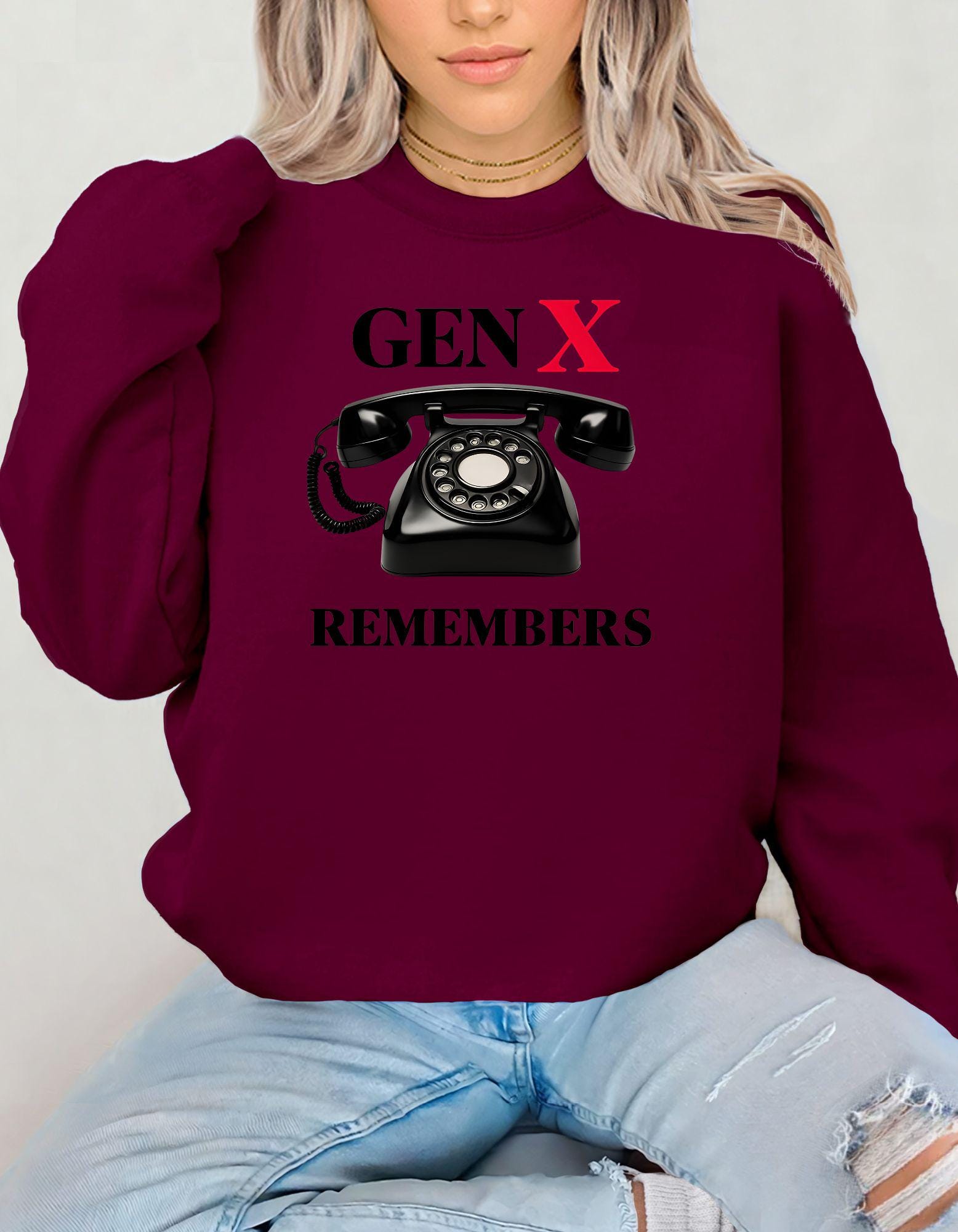 Gen X Sweatshirt, Birthday Gift For Men and Women Born in the 60s and 70s, Funny Nostalgia Shirt, Gift for Mom or Dad