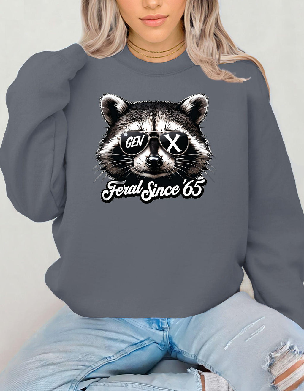 Gen X Birthday, Sweatshirt For Men and Women Born in the 60s and 70s, Funny Nostalgia Shirt, Gift for Mom or Dad, Feral Generation