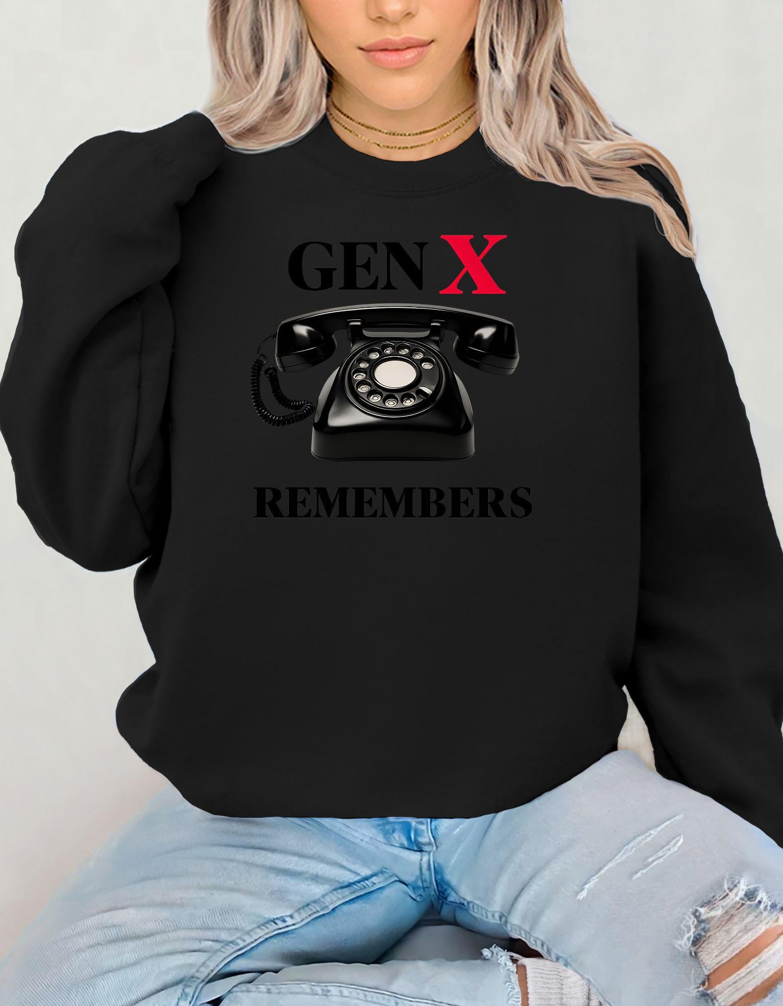 Gen X Sweatshirt, Birthday Gift For Men and Women Born in the 60s and 70s, Funny Nostalgia Shirt, Gift for Mom or Dad