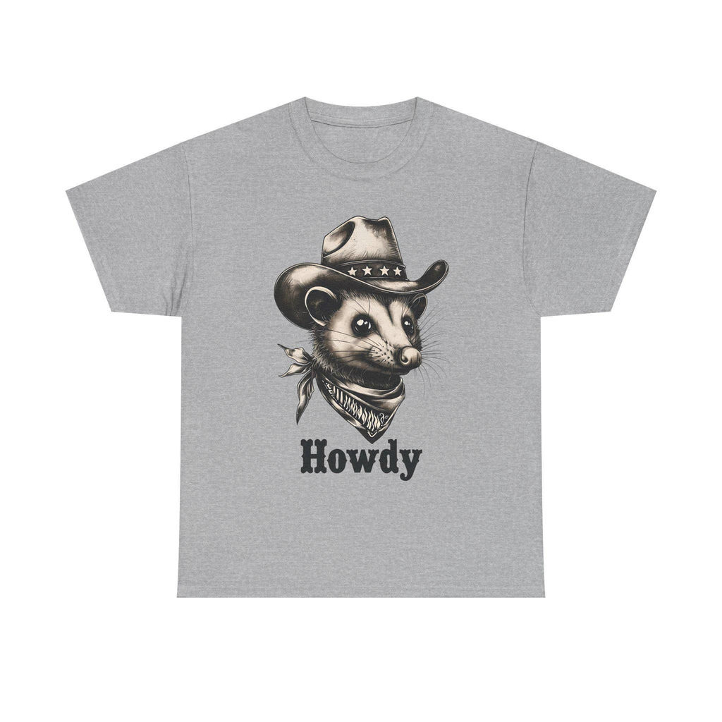 Cowboy Possum T-Shirt, Funny Country Western Shirt, Cute Rodeo Critter Tee, Howdy Graphic Tee, Southern Humor Animal Shirt