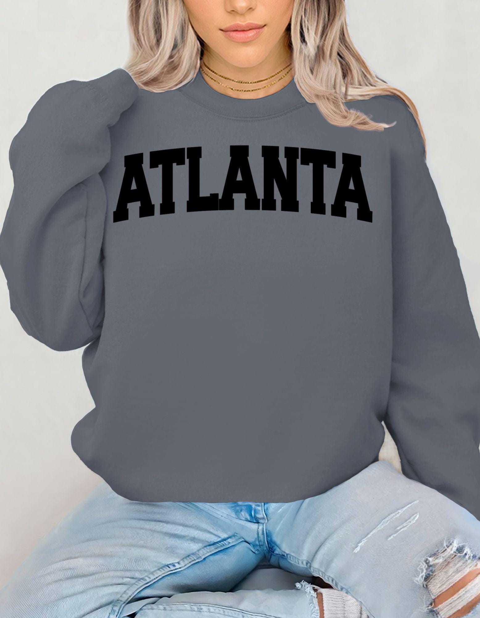 Custom City/Town Name Sweatshirt, Gift For Men or Women, Travel Souvenir Shirt