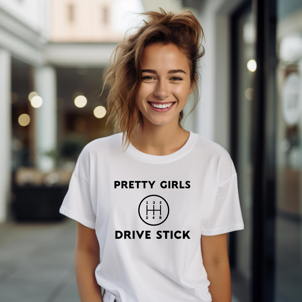 Women Who Love Cars, Funny Car Lover Shirt, Manual Transmission Tee, Gearhead Gift, Cute Driver Graphic Tee